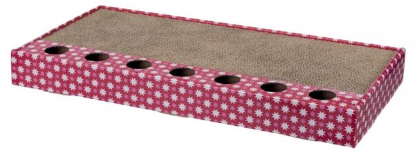 Trixie 107415 Macska kaparófa kaparókarton játékokkal 48 × 25 cm - Pink