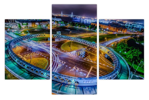Kép - éjszakai panoráma (90x60 cm)