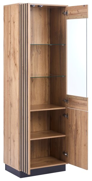 Üveges vitrin MANAIA 60 cm Barna