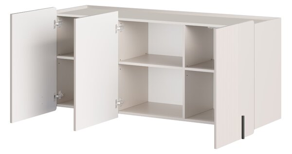 Malmi függesztett komód 150 cm háromajtós - kasmír / fekete