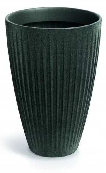 Maceta Latia Round High Ø60x58 Grafito Granito