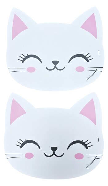 Sinsay - Cica alakú tányéralátétek 2 pack - fehér