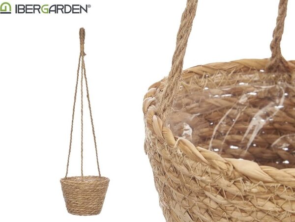 Giftdecor Doniczka wisząca z plecionki BONI, Ø 21 cm
