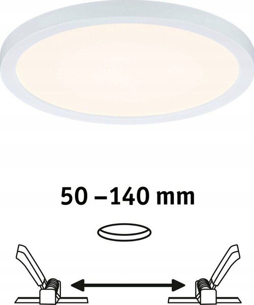 Paulmann 93049 Areo Varifit LED panel, kerek, 3-step-dimming, fehér, 3000K melegfehér, beépített LED, 1800 lm, IP44