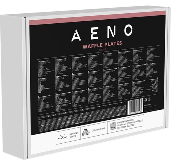 AENO Electric grill AEG0001/AEG0005 Waffle plate, Non-stick coating, size: 290*234mm, 2 pcs in set