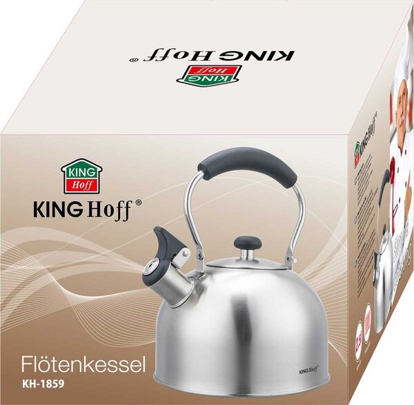KingHoff KH-1859 Elektromos vízforraló 2,5L rozsdamentes acél