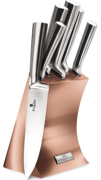 Késkészlet blokkal Berlinger Haus Rose Gold 5 db