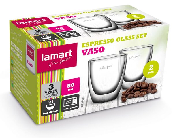 Lamart LT9009 Vaso Espresso pohárkészlet 2db