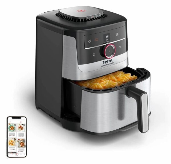 TEFAL EY572DE1 Easy Fry Smart & Silence 5L olajsütő rozsdamentes acél EY572DE1