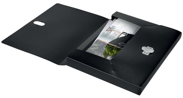 Leitz 46230095 iratrendező mappa 250 lapok Fekete Polipropilén (PP)