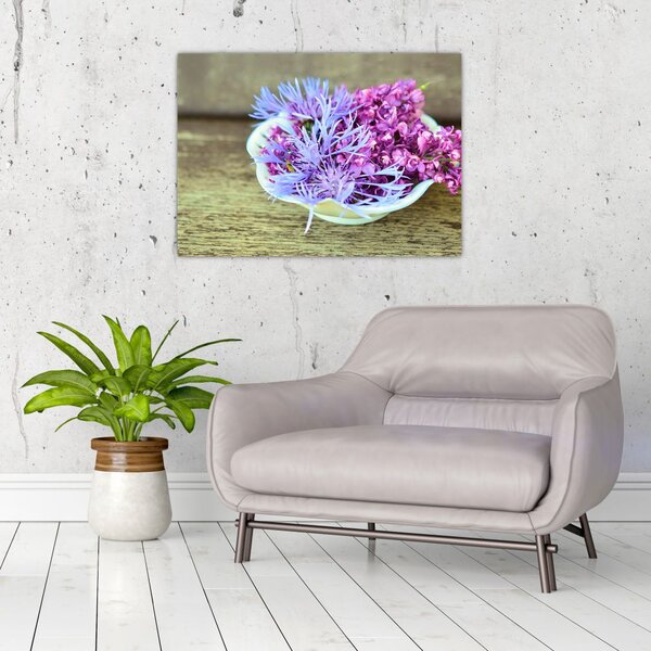 Kép a dekorációról levendulával (70x50 cm)