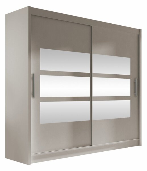 Gardróbszekrény Closico Pallor III, Laminált forgácslap, 215x180x58cm, Kasmír