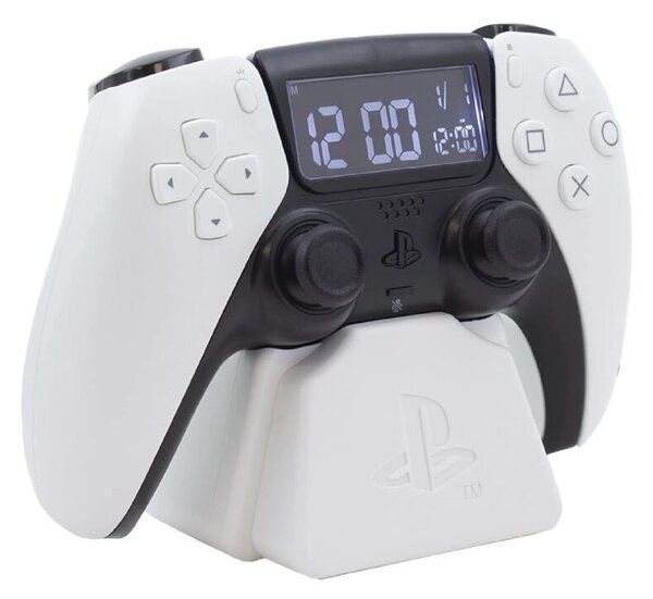 Paladone, PlayStation®, DualSense™, LED világítás, USB, Vezetékes, Fekete, Digitális ébresztőóra