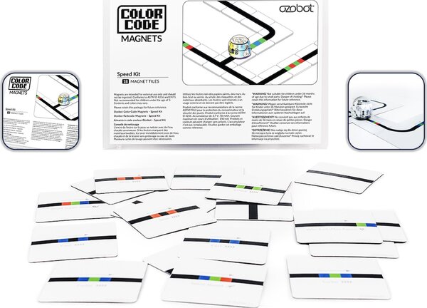 Ozobot 18 csempe színkód mágnes sebesség készlet