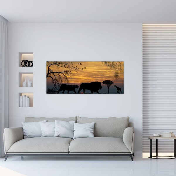 Safari képe (120x50 cm)