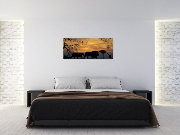 Safari képe (120x50 cm)