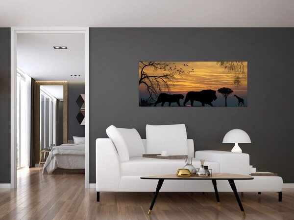 Safari képe (120x50 cm)