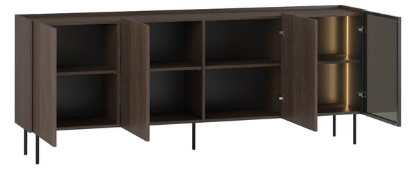 Dunari komód 220 cm négyajtós - dunin tölgy