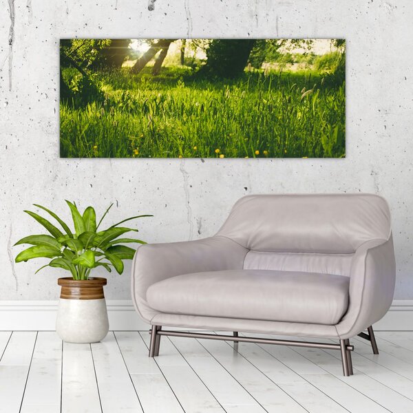 Tájkép - rét (120x50 cm)