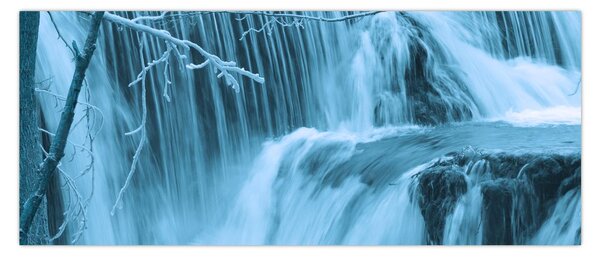 Kép - jeges vízesések (120x50 cm)