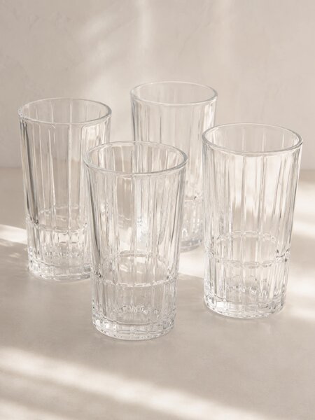 Sinsay - Poharak dombornyomott mintával 4 pack - clear