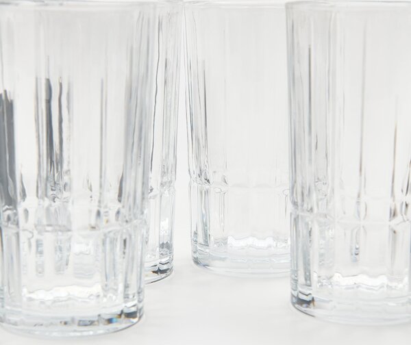Sinsay - Poharak dombornyomott mintával 4 pack - clear