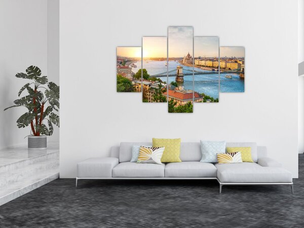 Budapest képe folyóval (150x105 cm)