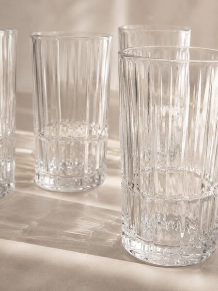 Sinsay - Poharak dombornyomott mintával 4 pack - clear