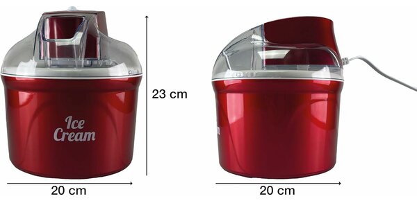 Beper P102GEL002 Fagylaltkészítő 1,8L 12W - Piros
