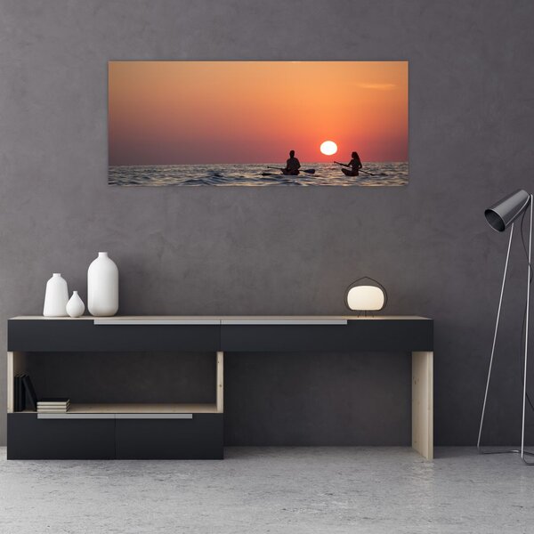 Kenuzók képe naplementekor (120x50 cm)