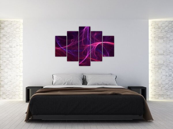 Absztrakt görbék képe (150x105 cm)