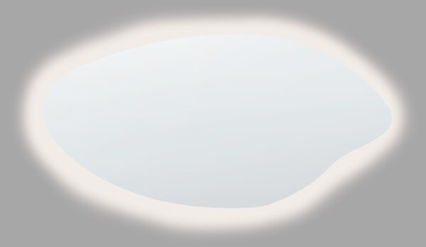 LED fürdőszobai tükör SOLOGNY 120 cm 60 cm Ezüst