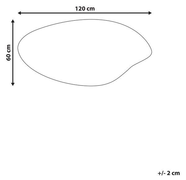 LED fürdőszobai tükör SOLOGNY 120 cm 60 cm Ezüst