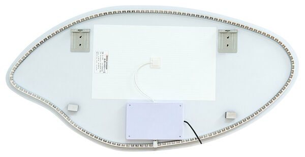LED fürdőszobai tükör SOLOGNY 120 cm 60 cm Ezüst