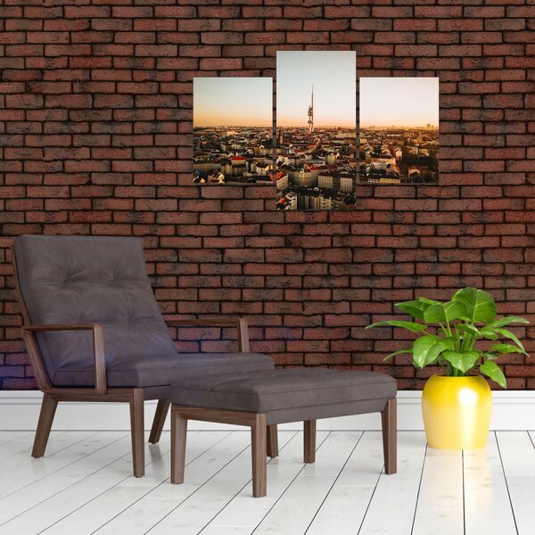 Naplemente Zizkov felett (90x60 cm)