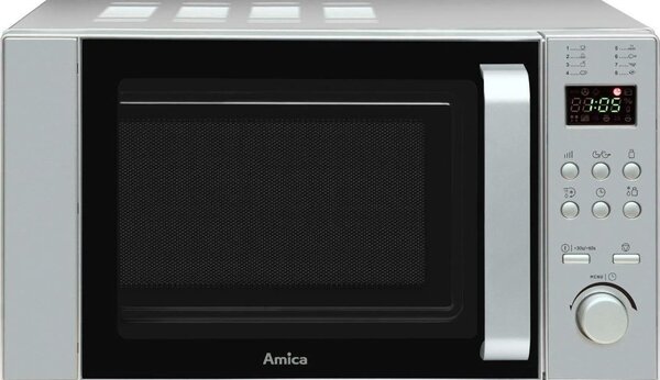 Amica AMGF20E2I Mikrohullámú Sütő 700W 20L Grillel Szürke