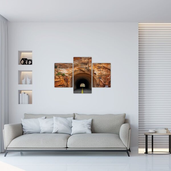 Kép - alagút a sziklaban (90x60 cm)