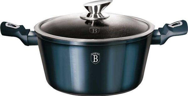 BerlingerHaus BH/1878 Metallic Line Aquamarine Edition Lábas - Kovácsolt Alumínium, Metál Kék
