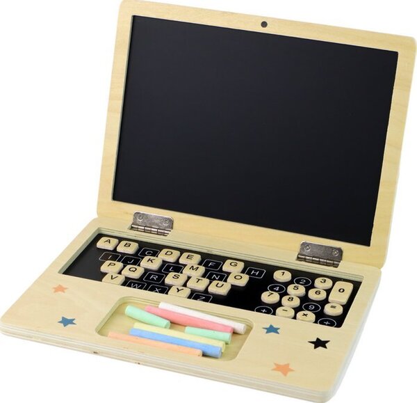 Fából Készült Laptop Krétatábla