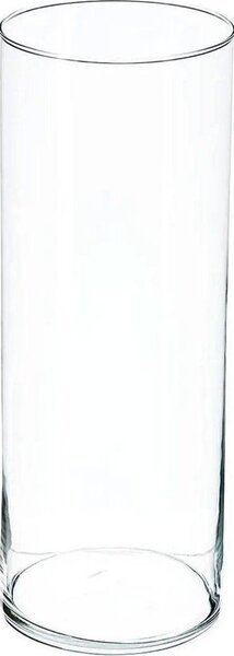 Jarrón Cilíndrico De Cristal H40cm