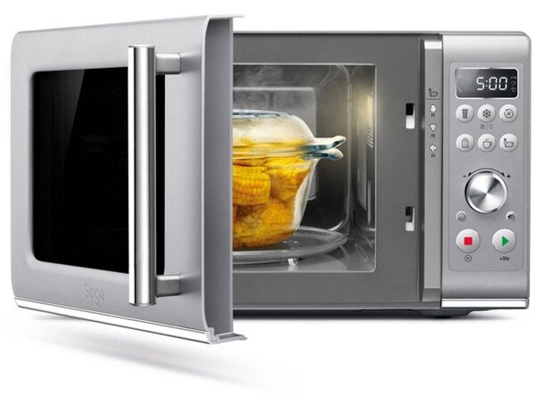 Sage Compact Wave Soft Close Mikrohullámú Sütő 25L 800W Ezüst
