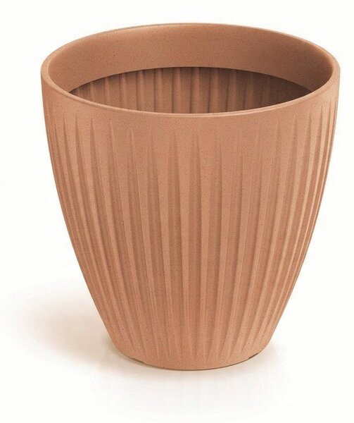 Maceta Latia Round Midl Ø40x40 Terracota