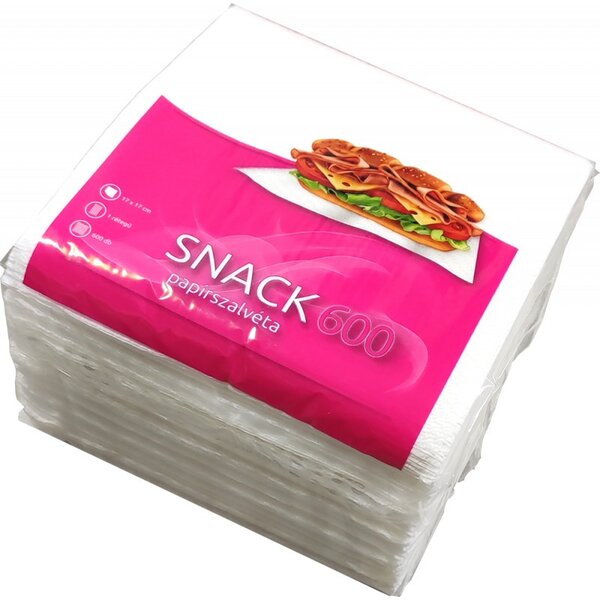 Snack éttermi szalvéta 16,5x16,5cm - 1 rétegű, 600 lapos