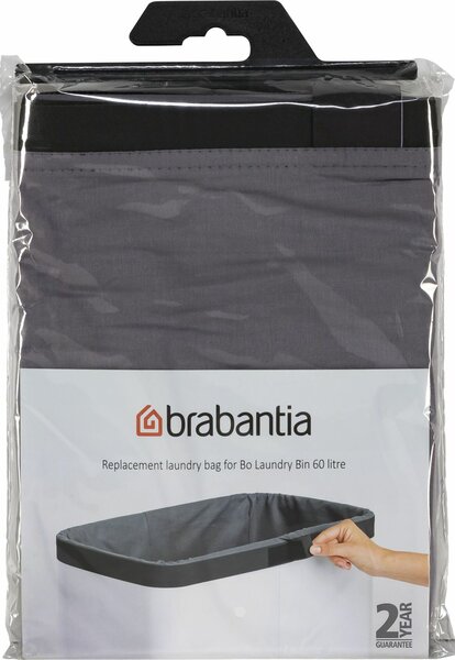 Brabantia 200700 Szennyes kosár pamut Szennyestartó zsák 60 L - világosszürke