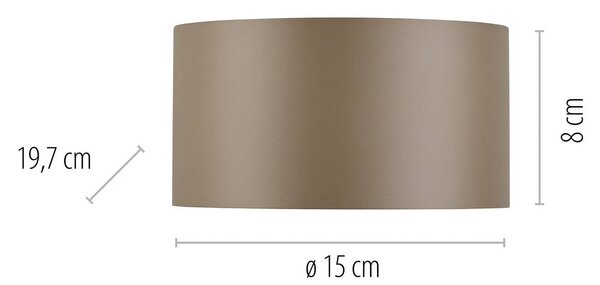 PURE LED fali lámpa Clipse, bronz színű, alumínium Ø 15 cm, dimmelhető, Bronz / antik sárgaréz, Nappali / Étkező, Alumínium, Modern