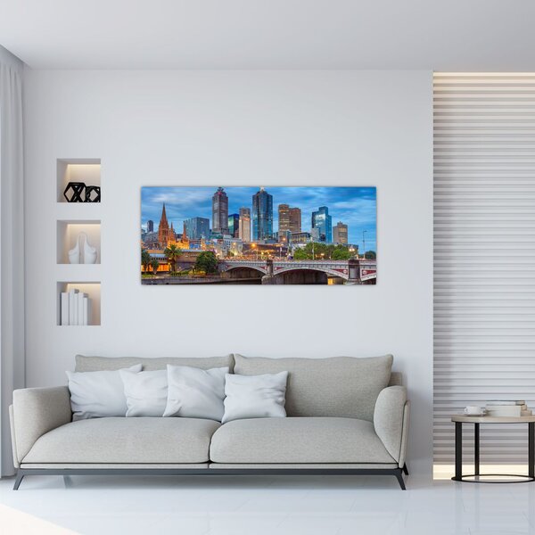 Melbourne város képe (120x50 cm)