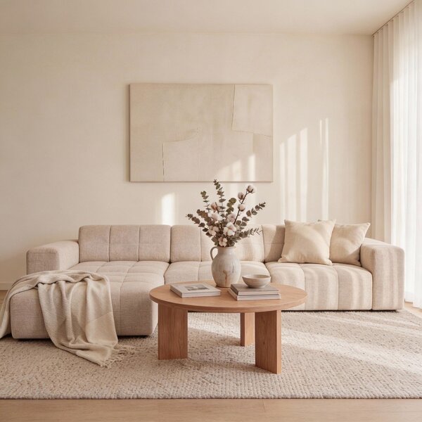 Bézs sarokkanapé (bal oldali) Chicago – Cosmopolitan Design