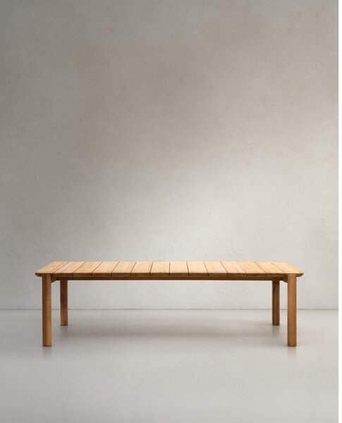 Teakfa kerti étkezőasztal 102x220 cm Icaro – Kave Home
