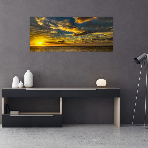 Naplemente a tengeren (120x50 cm)