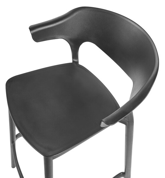 Kerti bárszék kétdarabos szettben GUBBIO Fekete